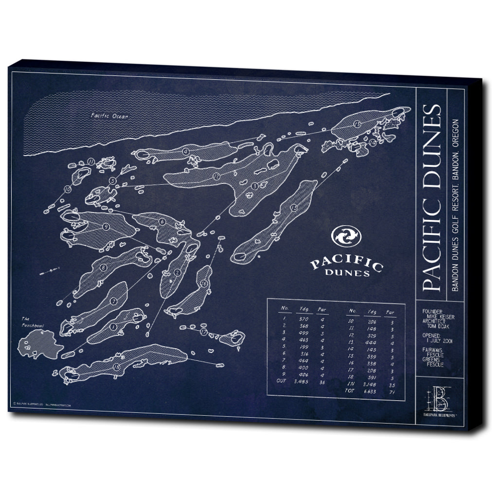 Ballpark Blueprint - Canvas